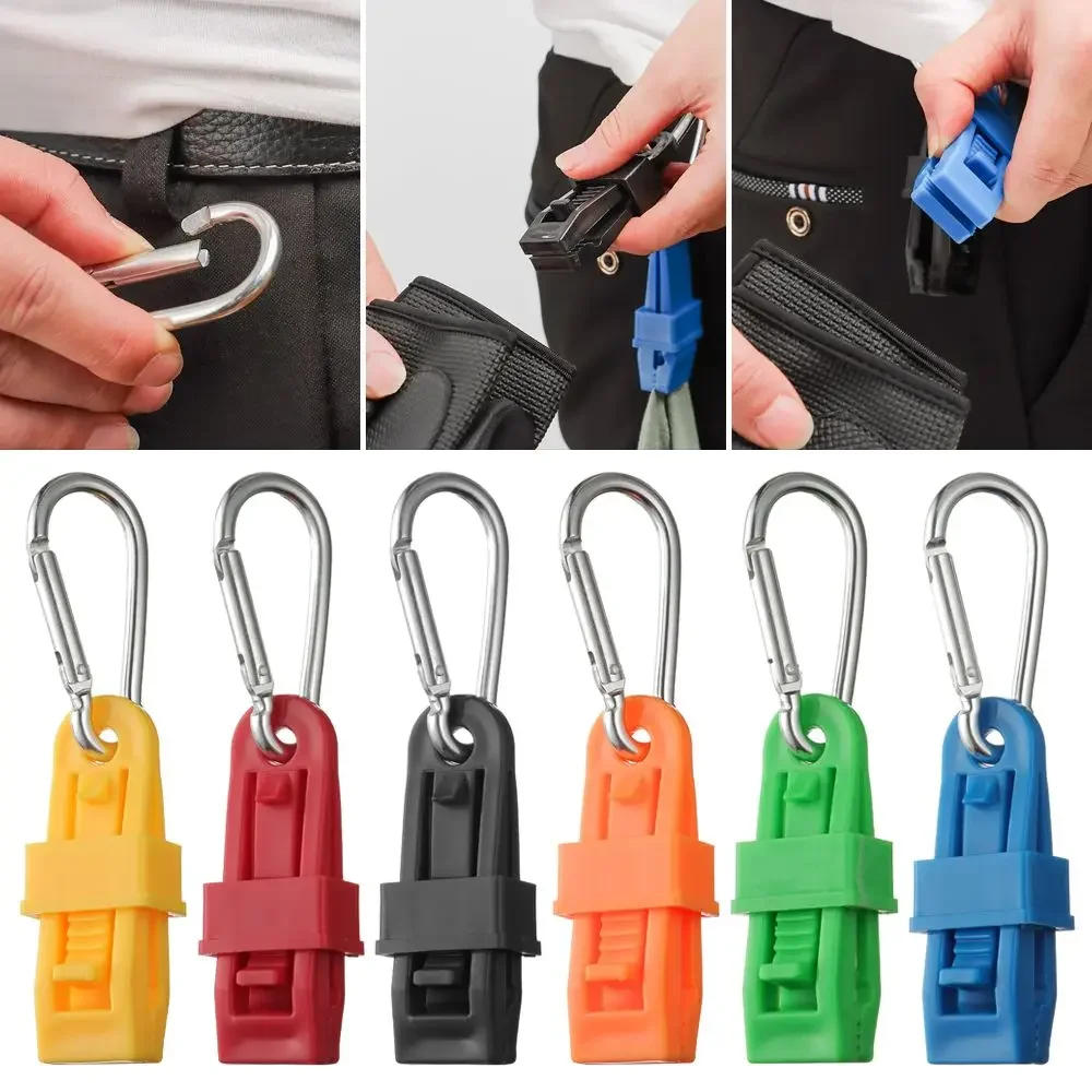 Description Picture 2 of item1PC Grabber Connector Multifunctional Tool Supplies Safety Work Holder Glove Clip Hanger Guard Work Clamp Hook Outdoor Carabiner