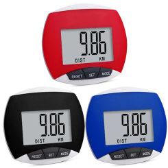 Digital Walking Pedometer Built-in Clip Electronic Running Distance Monitor Multi-Function for Men Women Kids Adults Seniors