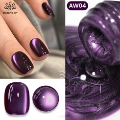 BORN PRETTY 10ml Purple Water Light Cat Magnetic Gel Polish Soak Off UV LED Varnish Semi Permanent Nail Art for Manicure Design