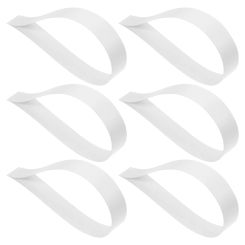 6Pcs Snare Drum Parts Accessories Wire Installation Strap The Pet Mounting Straps Tools Straps Snare Wire Strapss (Random Color)