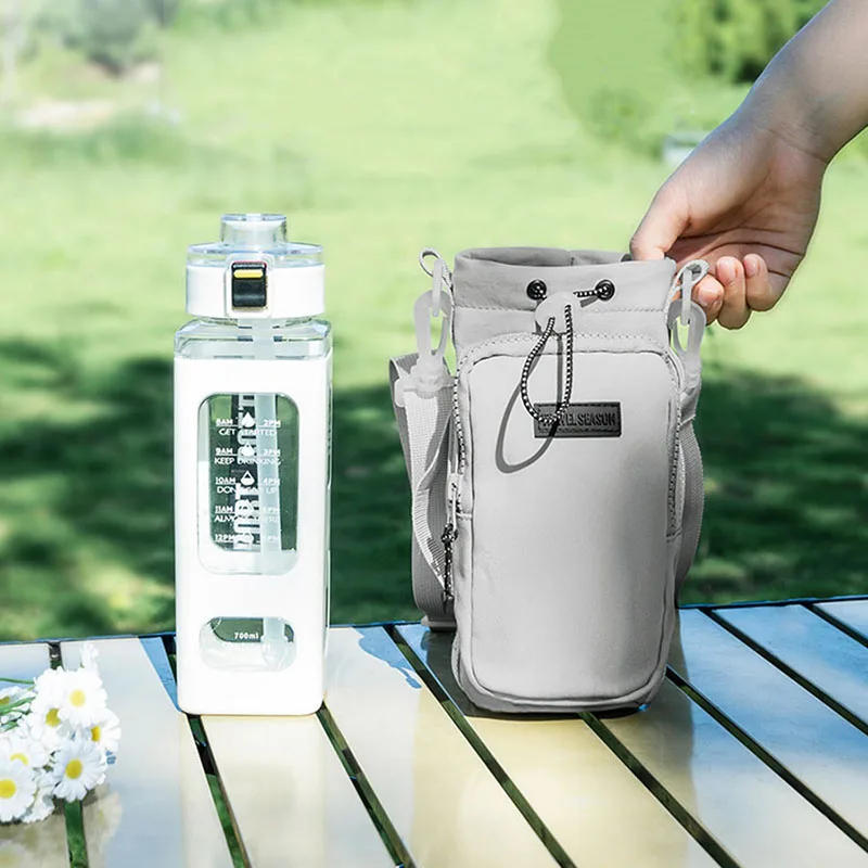 Description Picture 5 of itemPortable Water Bottle Bag with Adjustable Shoulder Strap Thermal Vacuum Mug Cup Sleeve Cup Insulated Protective Cover