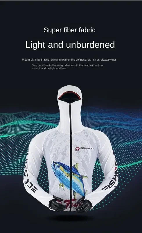 Description Picture 6 of itemOutdoor Competitive Fishing Suits for Men and Women, Quick-Drying Jacket and Pants Set, Sun-protective Shirt, Deep-Sea