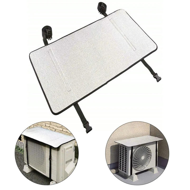 Description Picture 3 of item80x40cm Air Conditioner Cover Air Conditioner Outdoor Unit Sun Protection And Rain Cover Aluminum Foil Protective Dust Cover