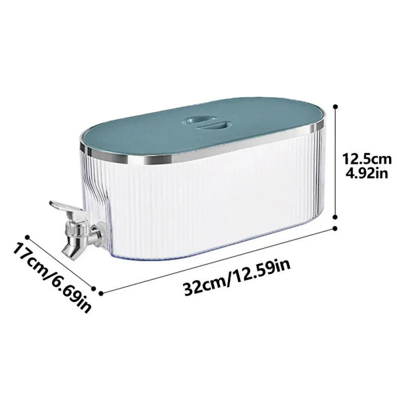 Description Picture 4 of item5.3L Cold Water Pitcher Large Capacity Cold Kettle With Faucet Iced Beverage Dispenser Kitchen Refrigerator Juice Accessories