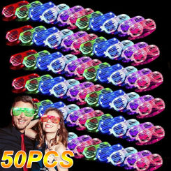 Light Up LED Glasses Glow Sunglasses EL Wire Neon Glasses Glow in The Dark Party Supplies Neon Party Favors for Kids Adults