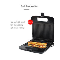 Electric Sandwich Maker Panini Non-Stick Pan Waffle Toaster Cake Breakfast Machine Frying Oven Multifunction Optional Baking