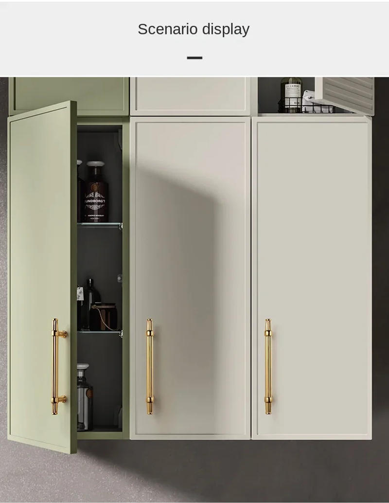 Description Picture 6 of itemSatin Brass Door Handles Antique Drawer Pulls Vintage Kitchen Knobs Cabinet Handles Cupboard Pull Hardware