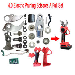 4.0 Electric Pruning Scissors Set of Accessories Nut Control Board Gear Retarder Aluminum Frame Motor Common Parts Tools