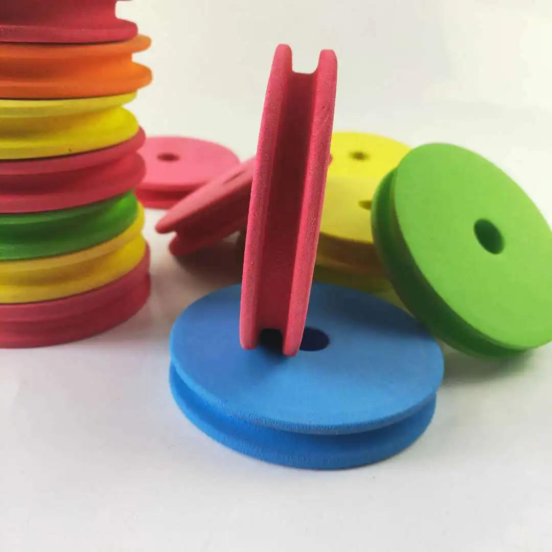 Description Picture 5 of item50/100 Pcs EVA Foam Spools Fishing Winding Board Fishing Hook Line Tackle Foam Spool Trace Wire Swivel Tackle Fish Line Tools