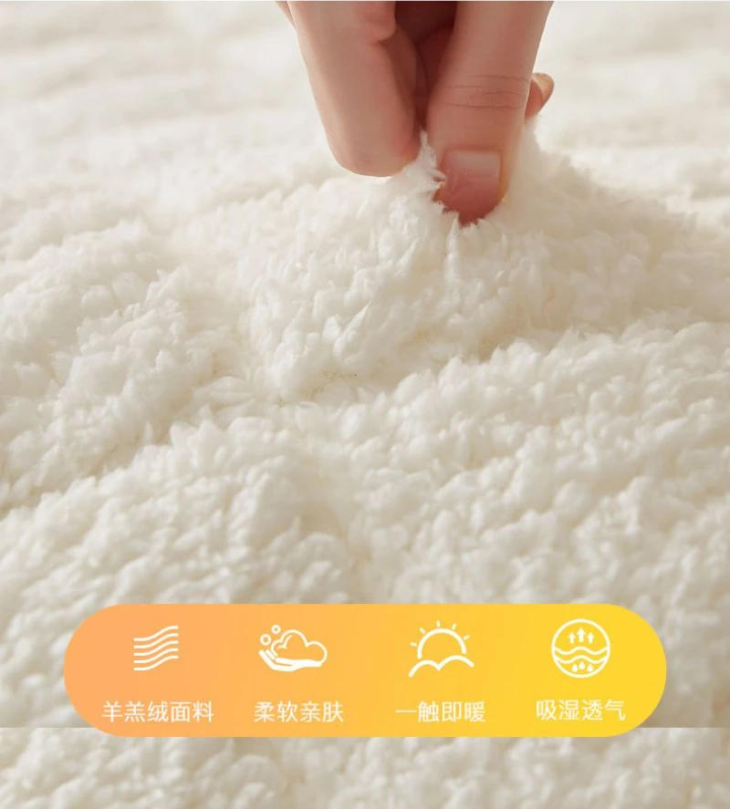 Description Picture 4 of itemBed Mattress Thickness Bedding Mat Tatami Mat Winter Warm Thick Soft Plush Mattress Breathable Student Dormitory