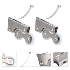 4 Sets Pulley Cam Screen Door Rollers Sliding Pulleys Wheels Glass 930X360X120CM Barn Cabinet