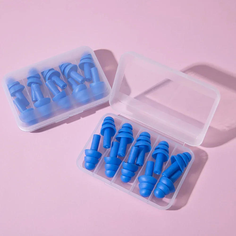 Description Picture 2 of item코골이 귀마개 Sleep & Snoring 10PCS Ear Plugs Sound Insulation Waterproof Silicone Ear Protection Earplugs Anti-noise Sleeping Plug