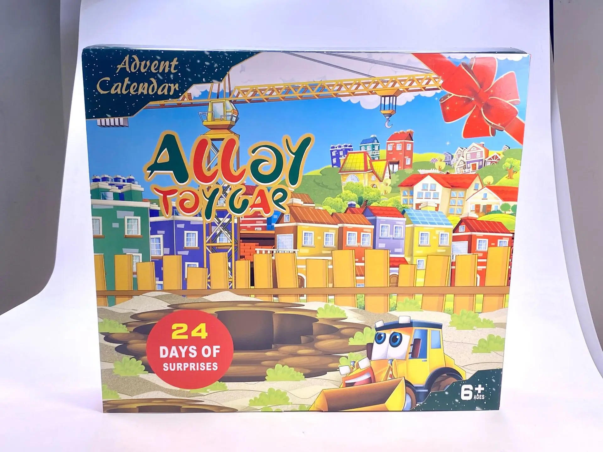 Description Picture 6 of item24Days Christmas Advent Calendar Car Toys Engineering Fire Truck Car Map Carpet Toys Countdown Calendar XMAS Gift Box for Kids