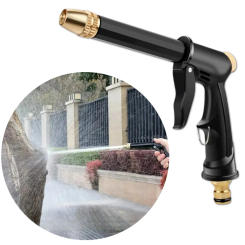 1PC Portable High-pressure Water Gun Adjustable Cleaning Car Wash Machine Garden Watering Hose Nozzle Sprinkler Foam Water