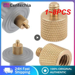 1~8PCS Universal Camera Screws Male Adapter Screw 1/4 To 3/8 Inch Mutual Conversion Brass Tripod Monopod Quick Mount Adapter
