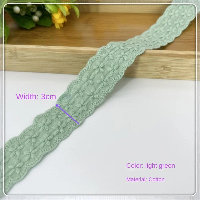 Description Picture 6 of itemLace Fabric  Yards Multicolour 3cm Star  Lace Skirt Children's Lolita Skirt Cuff Collar Black Craft Ribbon Trim Sewing Cotton