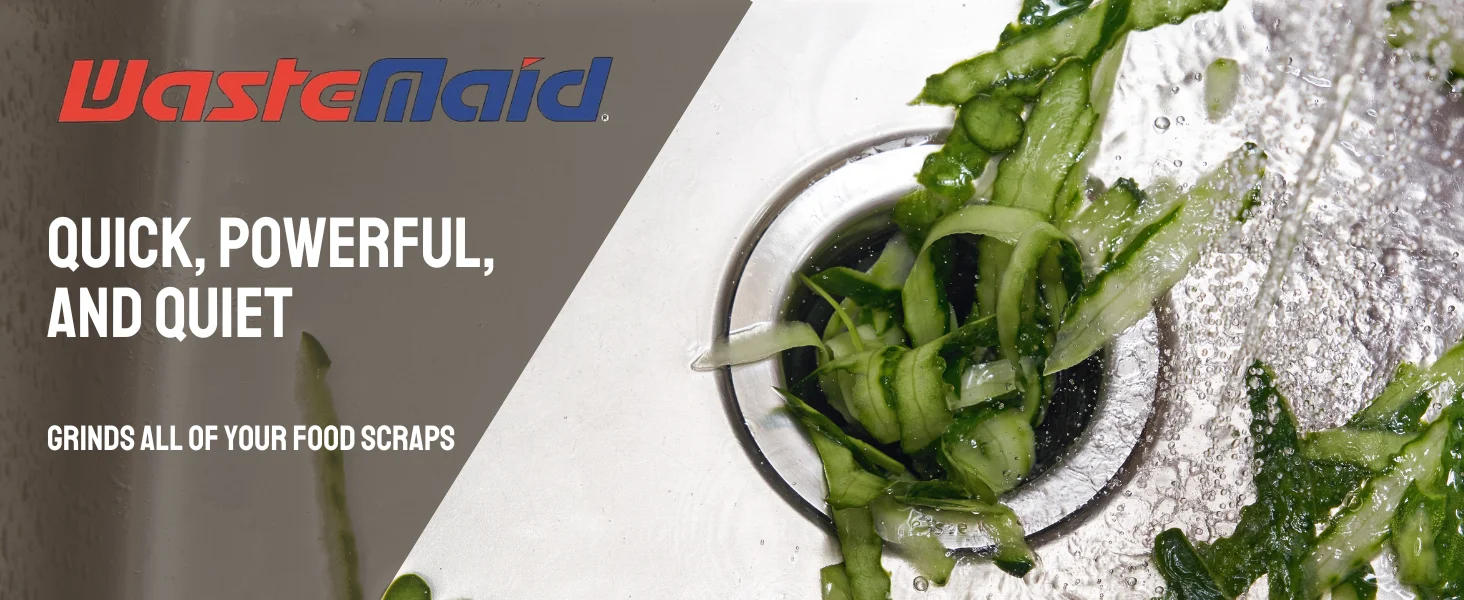 Description Picture 2 of itemMaid 10-US-WM-458-3B Garbage Disposal Anti-Jam Stainless Steel Food Waste Grinding System, 3/4 HP Deluxe, Black