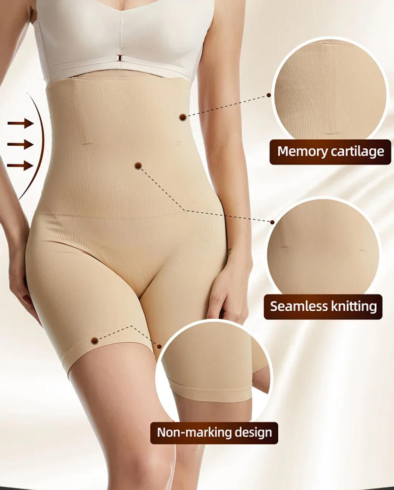 Description Picture 6 of itemHigh Waist Trainer Panties Shapewear for Women Tummy Control Hip Butt Lifter Shorts Slimming Sheath Ladies Mid Thigh Body Shaper