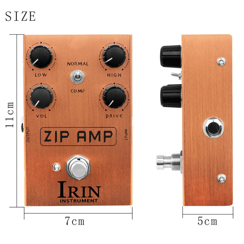 Description Picture 4 of itemIRIN Guitar Effect Pedal Overdrive Distortion Speakers Analog Classic British Rock Effect Electric Bass Guitar Pedal True Bypass