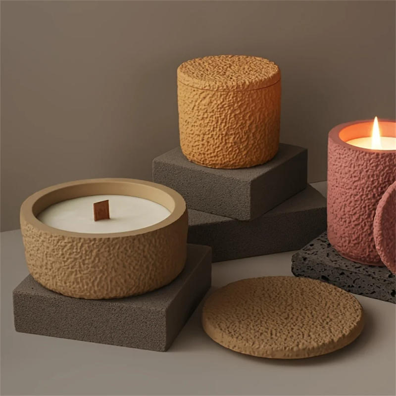 Description Picture 4 of itemCircular Storage Jar Silicone Mold, Succulent Plant Planter Vase Candle Jar Cement Clay Gypsum Decoration