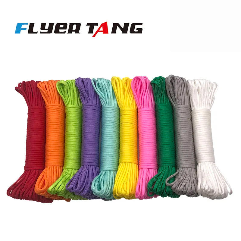 Description Picture 2 of item4 Size Dia.4mm 7 Stand Cores Paracord 550 For Survival Parachute Cord Lanyard Climbing Camping Rope Hiking Clothesline Bracelet
