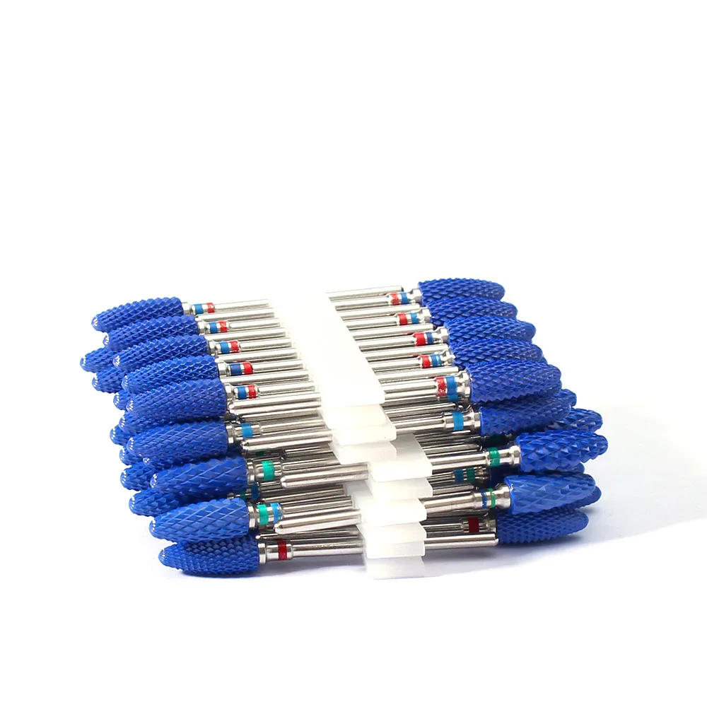 Description Picture 4 of item10pc/Set Pink Ceramic Milling Cutter Nail Drill Bits for Manicure Drills Electric Cuticle Remove File Nail Art Tools Accessories