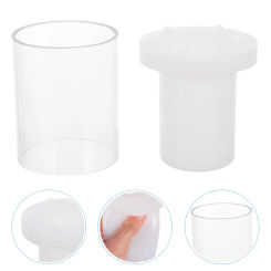 DIY Scented Candle Molds Plastic Hollow Candle Molds Pillar Candle Silicone Molds Resin Casting Epoxy Mold Candles Making Soaps