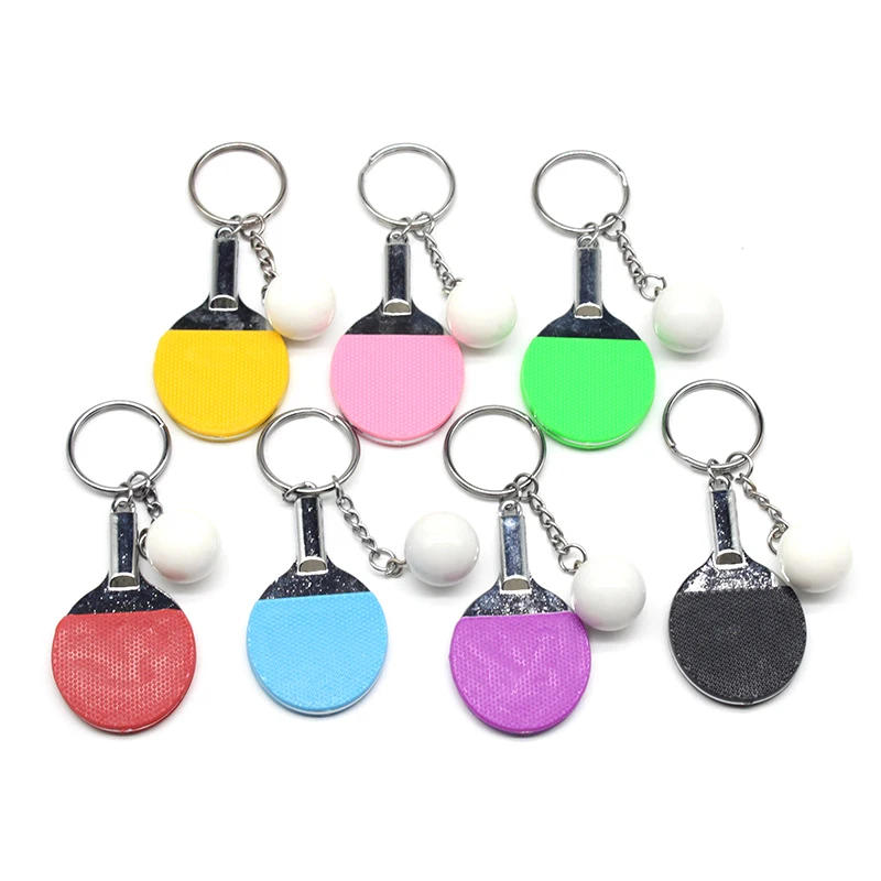 Description Picture 3 of item1PC Unisex Sport Ping Pong Table Tennis Ball Badminton Bowling Ball Keychain Key Chain Keyring Key Ring Souvenir Gift Ornament