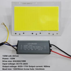 DIY High Bright White For Flood Bulb Lamp Light Source  50W 100W 150W with Power Supply Driver LED COB Chip