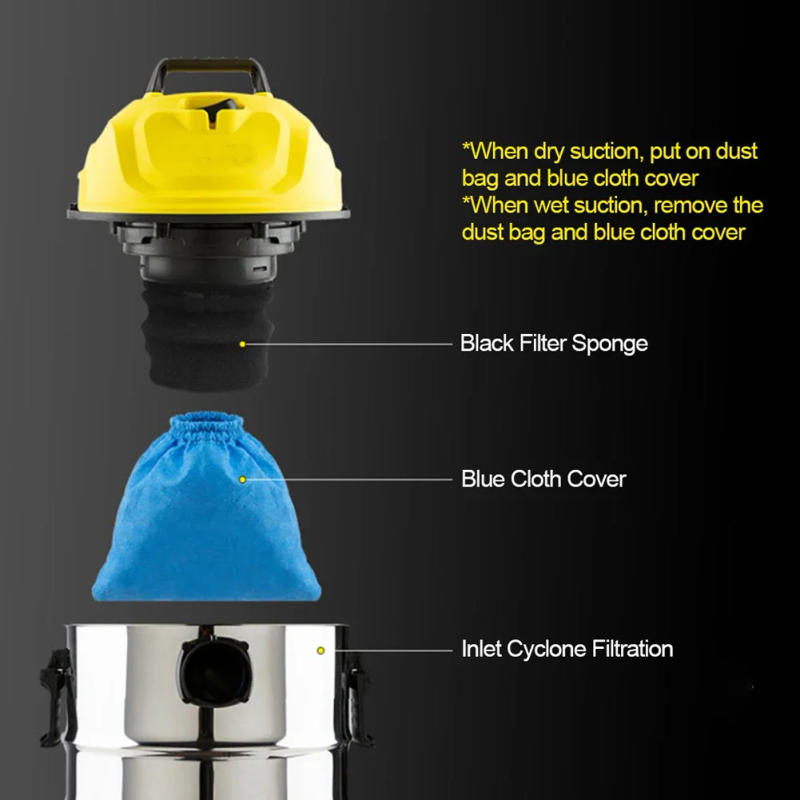 Description Picture 2 of itemTextile Filter Bag And Filter Elements For Karcher MV1 WD1 WD2 WD3 NT Series Vacuum Cleaner Filter Bag Parts Filter Replacement