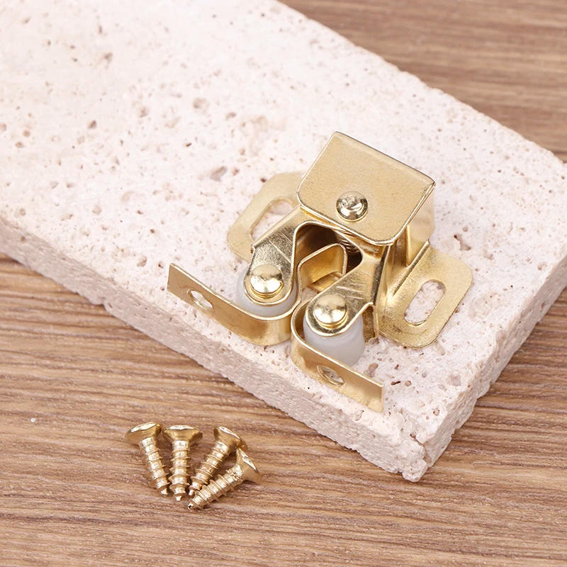 Description Picture 4 of itemMetal Home Use Double Ball Roller Catches Cupboard Cabinet Door Latch Hardware Copper Smooth Tight Grip Action