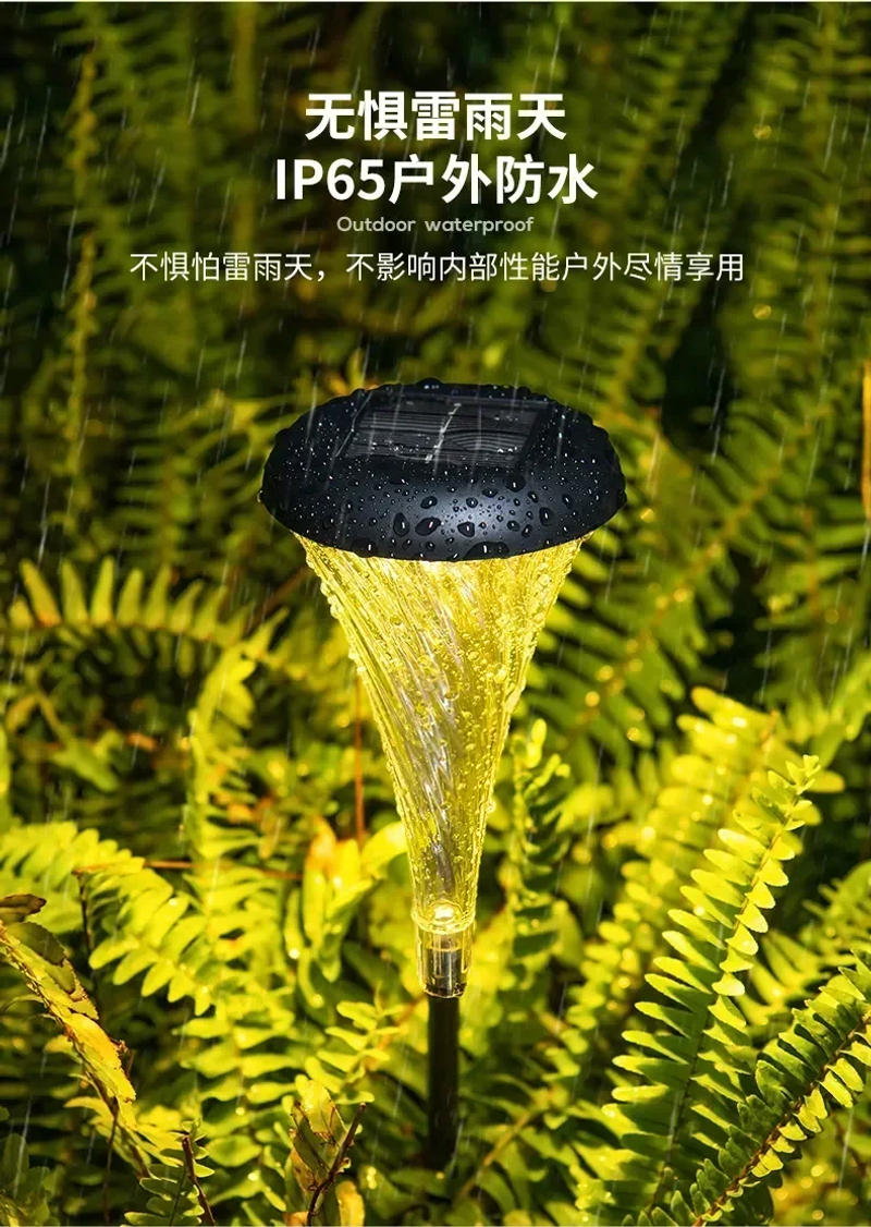 Description Picture 6 of itemNew Creative Solar Outdoor Lights Decorative Ground Plug Lights Villa Garden Waterproof Courtyard Lawn Atmosphere Lamps