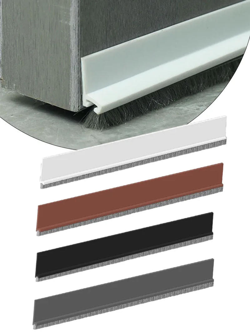 Description Picture 5 of item100CM  Door Seal Draft Stopper With Brush Reduce Noise, Rubber Door Sweep Breeze Blocker, Adjustable Under Door Draft Stoppers