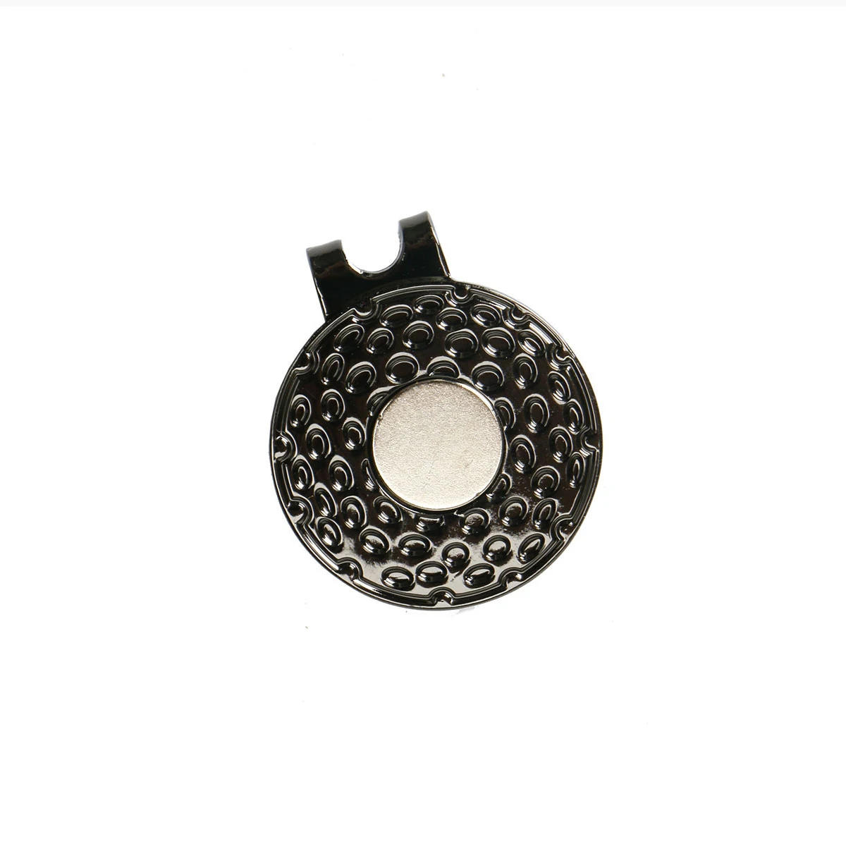 Description Picture 5 of item1/5Pcs Black Durable Zinc Alloy Magnetic Golf Hat Clip with Balls Marker Holder Golf Putting Green Accessories 25mm