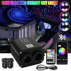 20W Dual Color Twinkle Car Roof Star Light with RGB Meteor Music APP Control Sparkling Starry Sky Integrated Atmosphere light