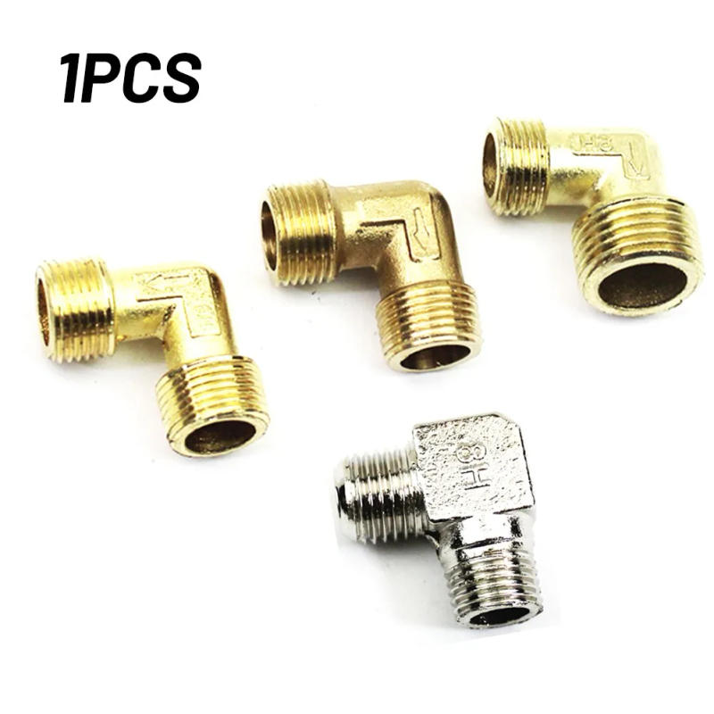 Description Picture 2 of item1PC Air Compressor Fittings 90 Degree Elbow Coupler Air Compressor Pump Elbow Unloader Valve Pneumatic Tools Parts