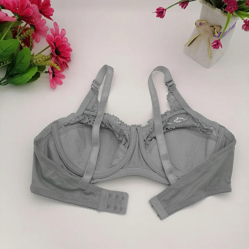 Description Picture 5 of itemTransparent underwear Mother's bra large size sexy lace bra for women high quality underwire push up bralette pad Cotton bh C17
