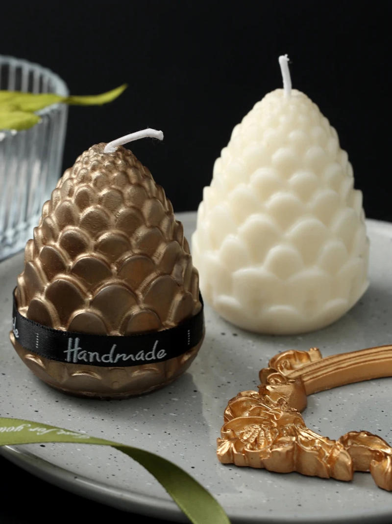 Description Picture 2 of item3D Pine Cones Silicone Candle Mold For DIY Aromatic Candle Making Resin Soap Mold Christmas Gifts Craft Supplies Home Decor