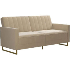 Skylar Coil Futon, Modern Sofa Bed and Couch, Living Room Furniture