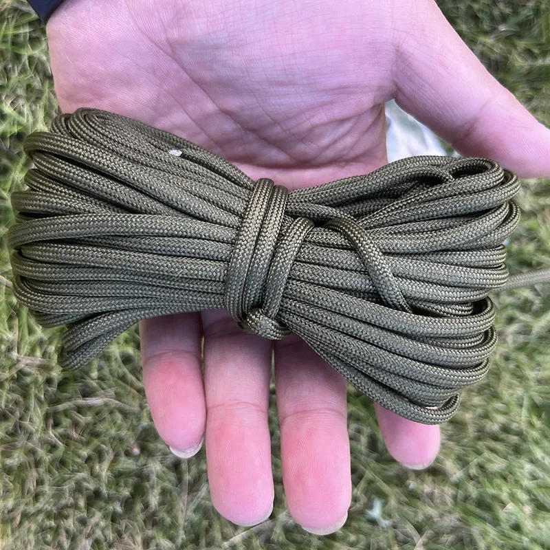 Description Picture 6 of item100FT Military Paracord 7 Strand 4mm Camping Accessories Outdoor Survival DIY Bracelet Rope Hiking Clothesline Camping Gadgets