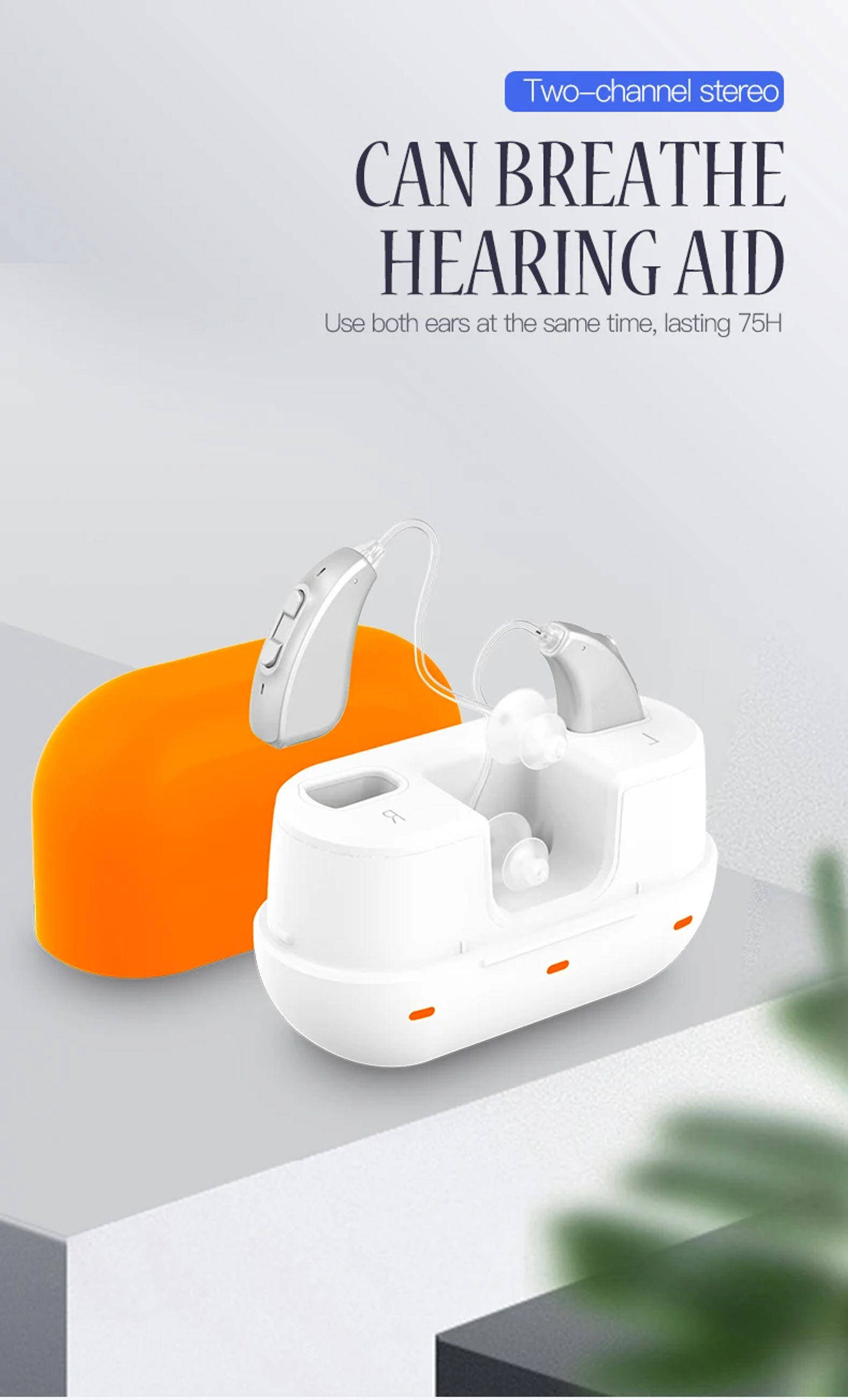 Description Picture 2 of itemRechargeable Hearing Aids for Deafness Elderly Digital Hearing Aid Sound Amplifier High Power Smart Noise Reductions Audifonos