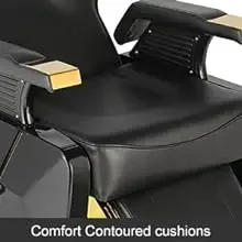 Description Picture 5 of itemChair Salon Hydraulic 360° Swivel Gold PVC Leather Barber, 440lbs Weight Capacity salon stool  salon furniture barbershop chair