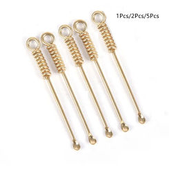 1/2/5Pcs Ear Spoons Retro Stainless Steel Portable Ear Cleaning Tool Ear Pick Ear Wax Remover Curette Cleaner Keychain Pendants