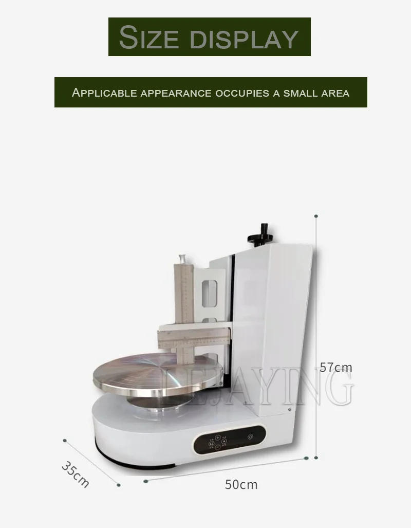 Description Picture 5 of itemAutomatic Cake Cream Spreading Machine Coating Filling Machine Electric Cake Bread Cream Decoration Spreader Smoothing Machine