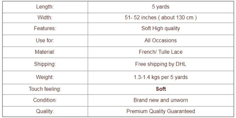 Description Picture 2 of itemAfrican Lace Fabric with Sequins, Nigerian Lace, Cord Lace, French for Wedding Party Dresses, High Quality, 5 Yards,DP0256