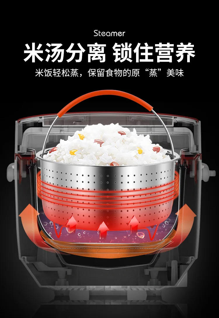 Description Picture 5 of itemKitchen Steam Basket Stainless Steel Pressure Cooker Anti-scald Steamer Multi-Function Fruit Cleaning Basket Cookeo Accessories