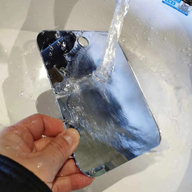 Description Picture 6 of itemAcrylic Anti fog Mirror With Wall Suction Shower Mirror For Women Makeup Man Shaving Portable Travel Bathroom Accessories