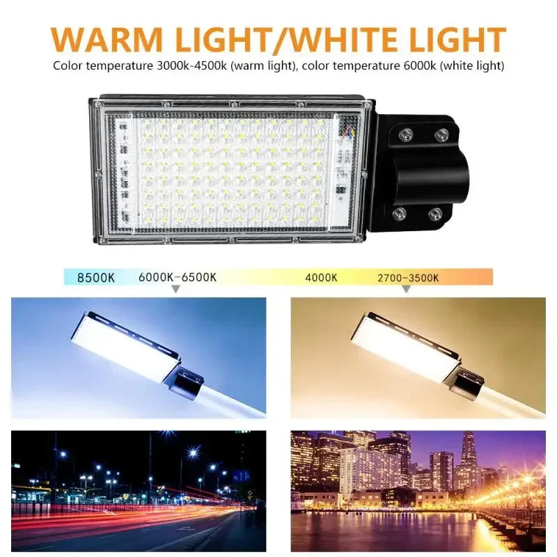 Description Picture 4 of item50W 100W LED Floodlight AC 220V 240V Waterproof IP65 Outdoor Projector Flood Light LED Reflector Spotlight Street Lamp Lighting