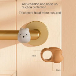 New Silicone Door Handle Crash Pad Wall Protectors Furniture Fittings Anti-collision Pad Anti-damage Doorstop Door