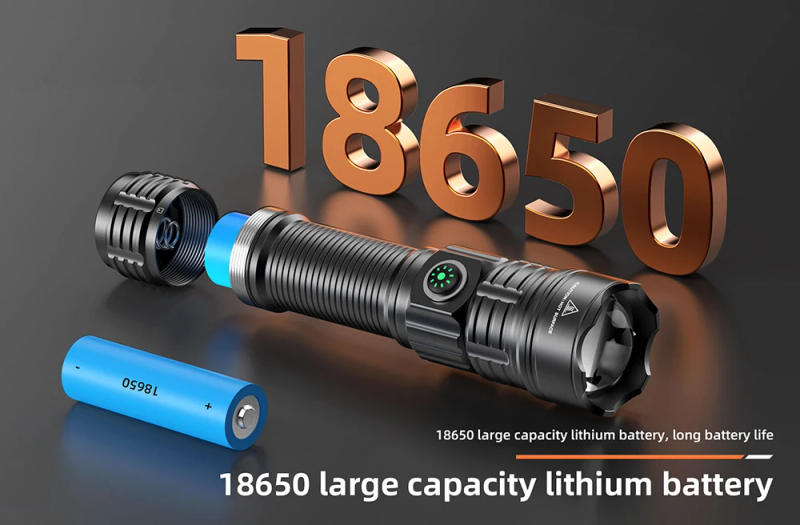 Description Picture 4 of itemTactical Flashlight 1600 Lumens USB Rechargeable Torch Waterproof Hunting Light with Clip Hunting Shooting Gun Accessories